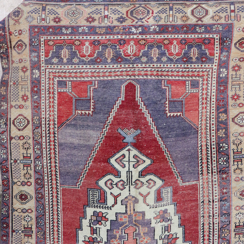 357 Handwoven Vintage Rug 4’2x8’7