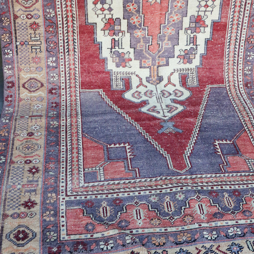 357 Handwoven Vintage Rug 4’2x8’7
