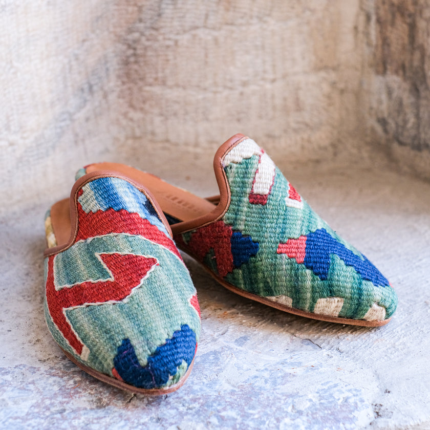 #3719 Handmade Kilim Mule - Size 37