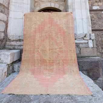 3750 Handwoven Vintage Rug 6'4x9'6