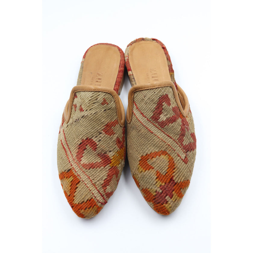 #3827 Handmade Kilim Mule - Size 38