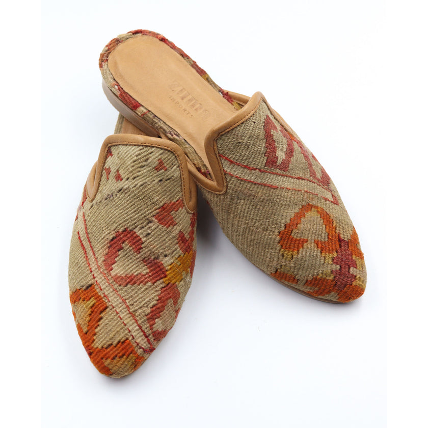 #3827 Handmade Kilim Mule - Size 38