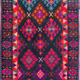 3834 Handwoven Vintage Rug 2'11x12'6