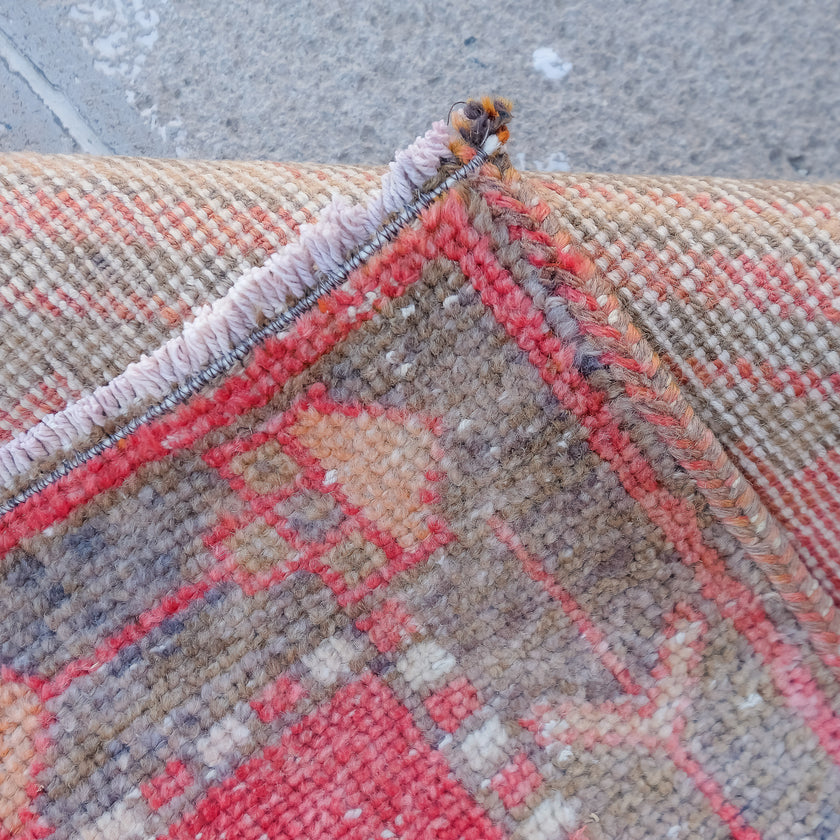 3836 Handwoven Vintage Rug 3’10x12’7