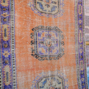 3890 Handwoven Vintage Rug 4'5x11'8