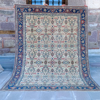 3896 Handwoven Vintage Rug 6'10x9'6