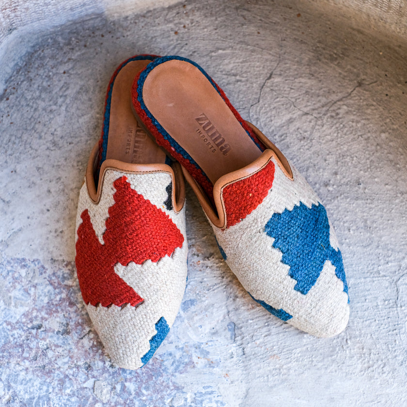 #4032 Handmade Kilim Mule - Size 40