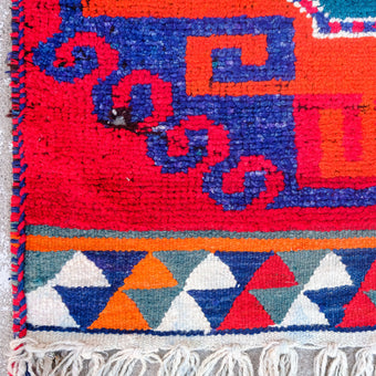 4425 Handwoven Vintage Rug 3’4x12’3