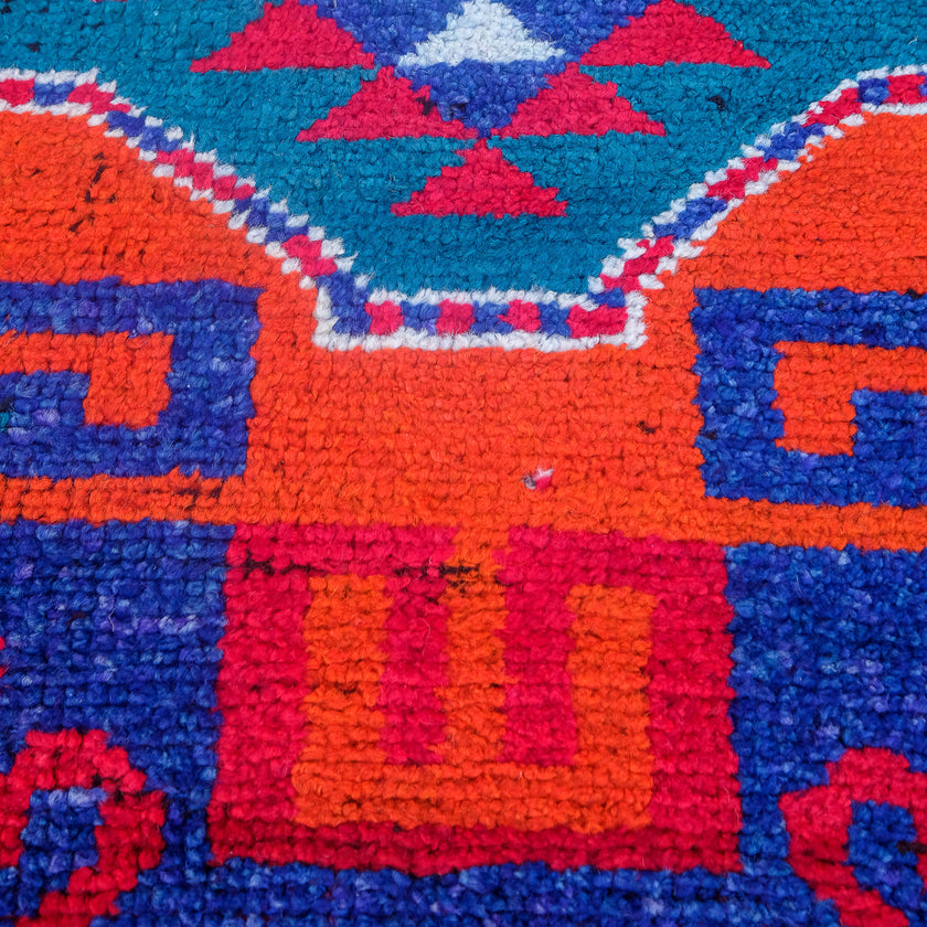 4425 Handwoven Vintage Rug 3’4x12’3