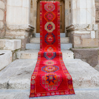 4719 Handwoven Vintage Rug 2'10x14'4