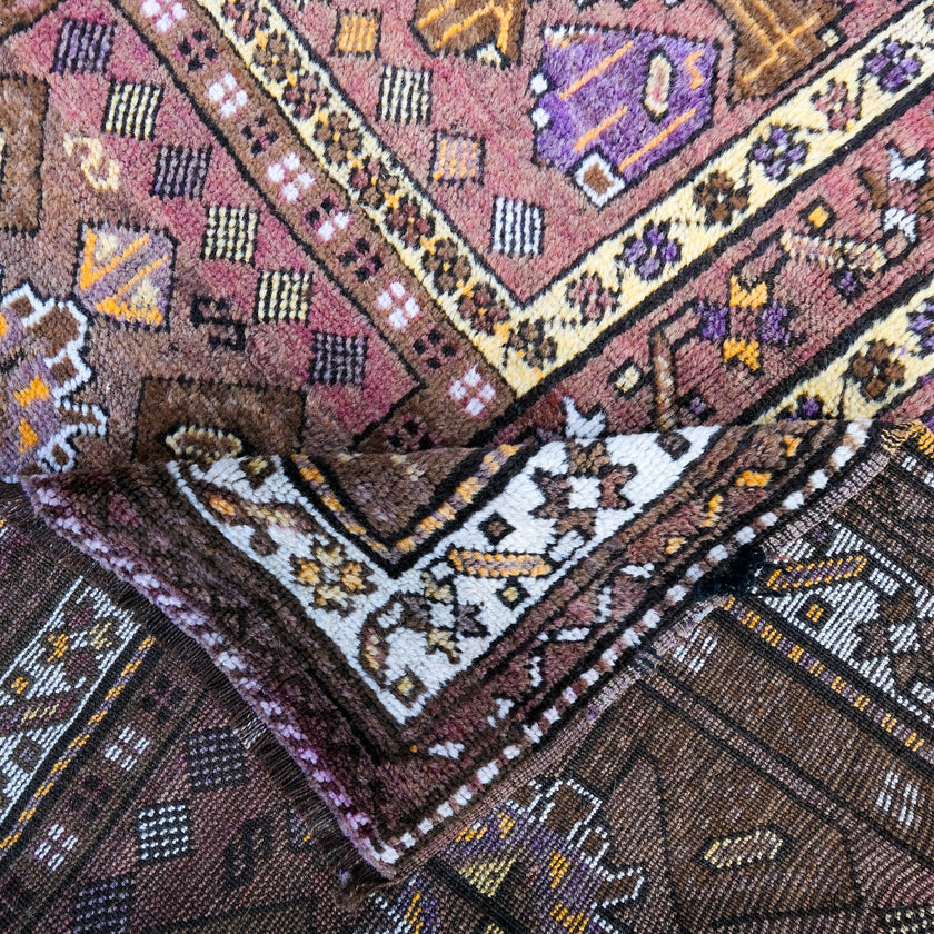 4722 Handwoven Vintage Rug 4'3x11'5
