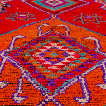 4734 Handwoven Vintage Rug 3'1x11'5