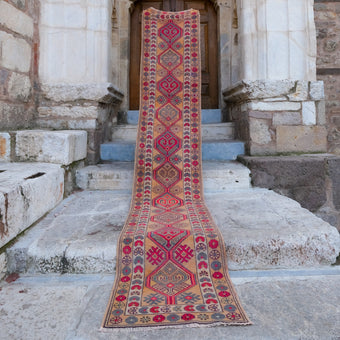 4744 Handwoven Vintage Rug 2'6x13