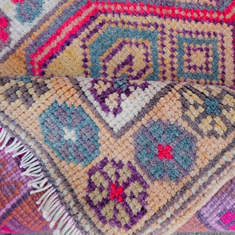 4744 Handwoven Vintage Rug 2'6x13