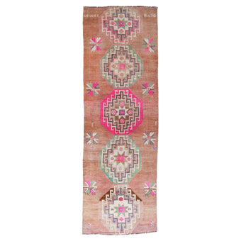 4800 Handwoven Vintage Rug 3'9x11'4