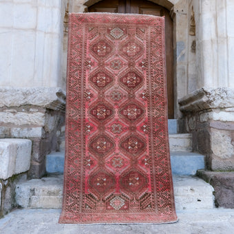 4932 Handwoven Vintage Rug 3'8x7'8