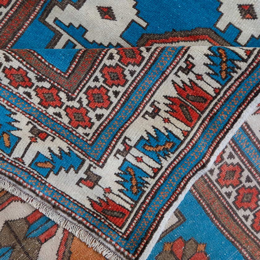 4964 Handwoven Vintage Rug 3'8x6'2