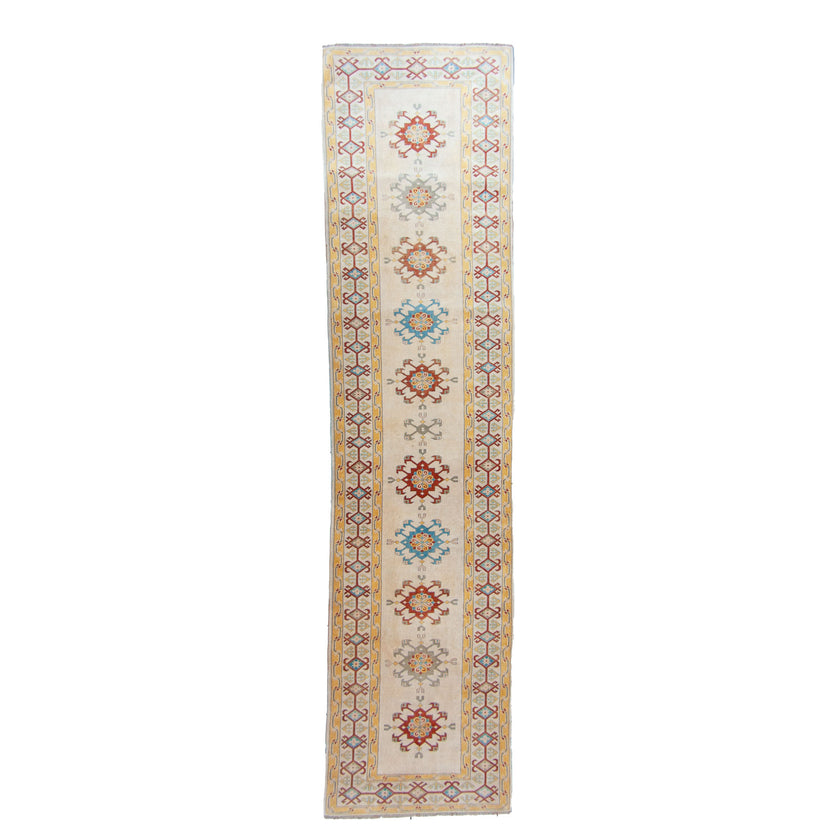 4994 Handwoven Vintage Rug 3'4x12'11