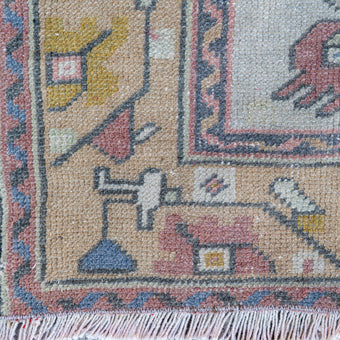 5061 Handwoven Vintage Rug 3'5x9'7