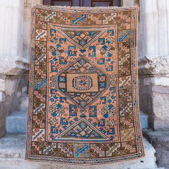 5074 Handwoven Vintage Rug 4'1x5'7