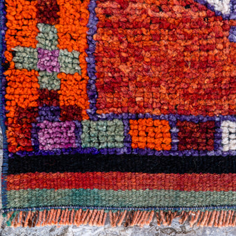 5082 Handwoven Vintage Rug 3'3x11'5