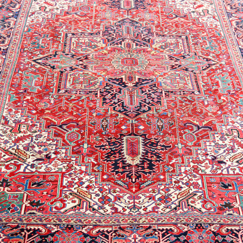 60188 Handwoven Vintage Rug 9’7x12’9