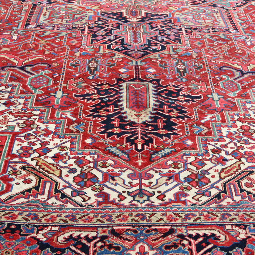 60188 Handwoven Vintage Rug 9’7x12’9