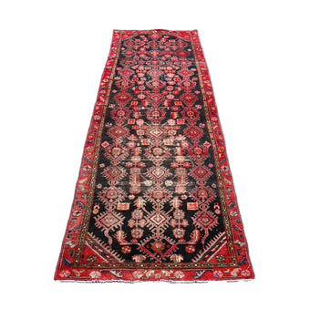 60199 Handwoven Vintage Rug 3'7x12'7