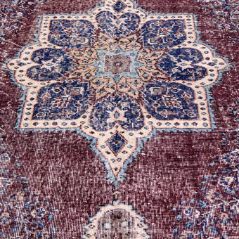 6071 Handwoven Vintage Rug 7'2x9'6