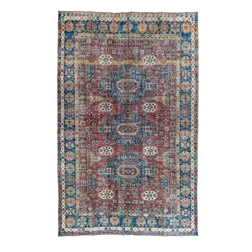 6073 Handwoven Vintage Rug 6'4x9'11