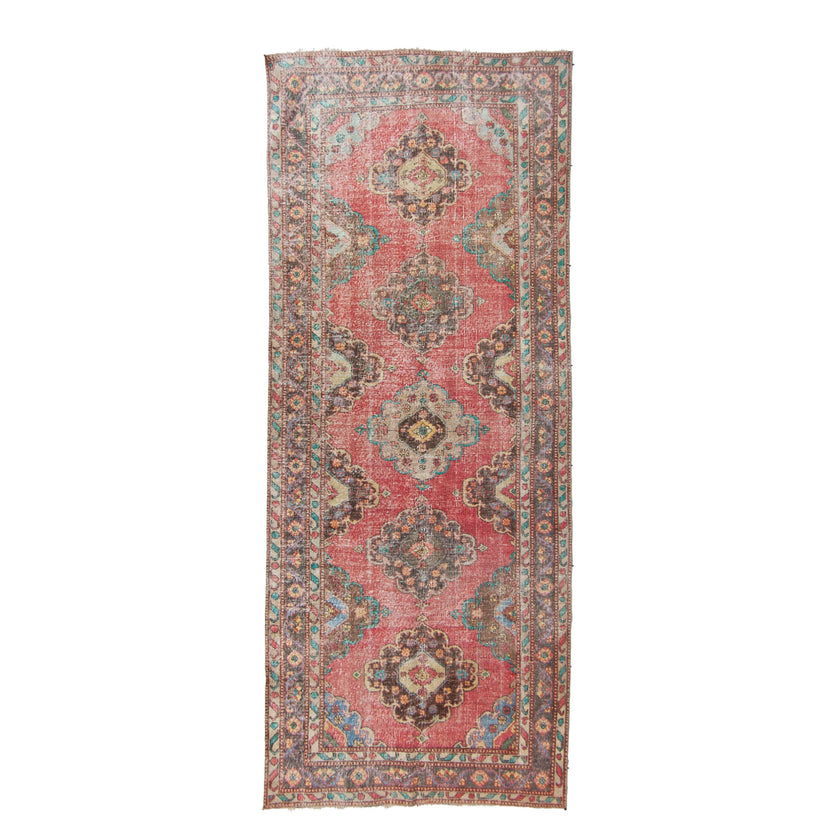 6074 Handwoven Vintage Rug 4'7x11'2