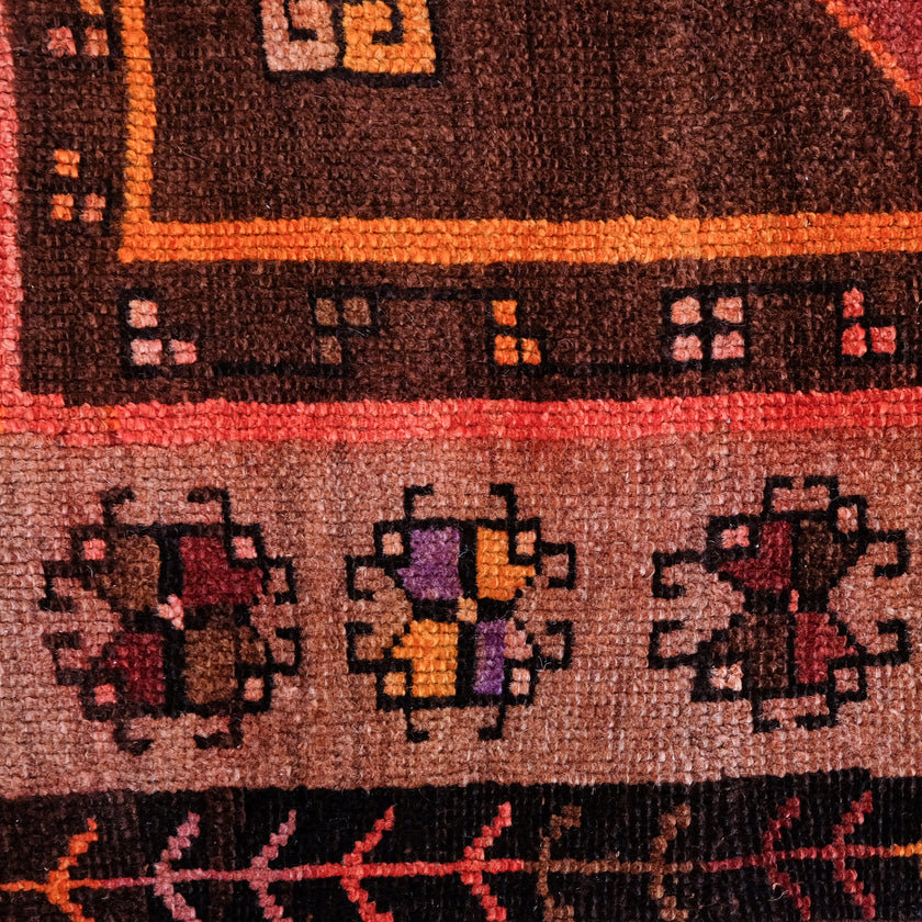 6099 Handwoven Vintage Rug 4'4x11'10