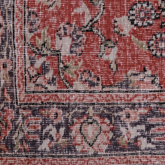 6115 Handwoven Vintage Rug 3'10x7'4