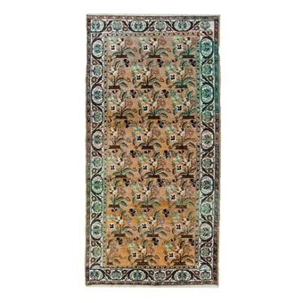 6118 Handwoven Vintage Rug 4'8x9'4