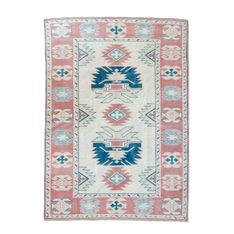 6121 Handwoven Vintage Rug 4'10x6'9