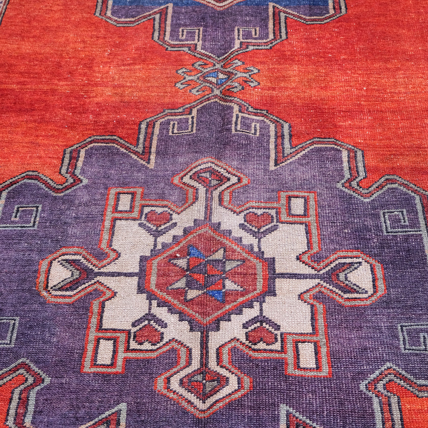 6136 Handwoven Vintage Rug 5x12'8