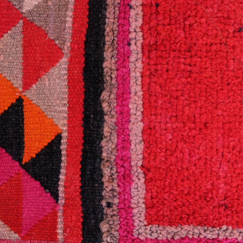 6164 Handwoven Vintage Rug 3'7x11'11