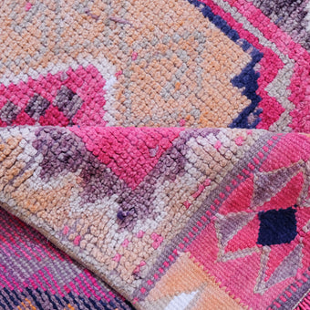 6166 Handwoven Vintage Rug 3x11'6