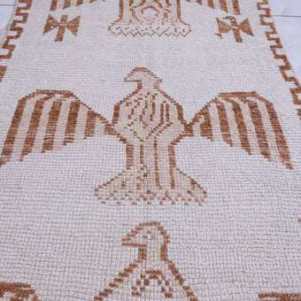 6168 Handwoven Vintage Rug 3x11'11
