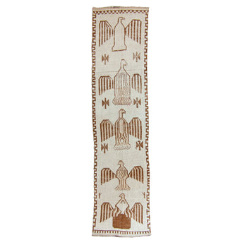 6168 Handwoven Vintage Rug 3x11'11