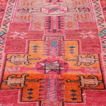 6180 Handwoven Vintage Rug 2'7x10'11