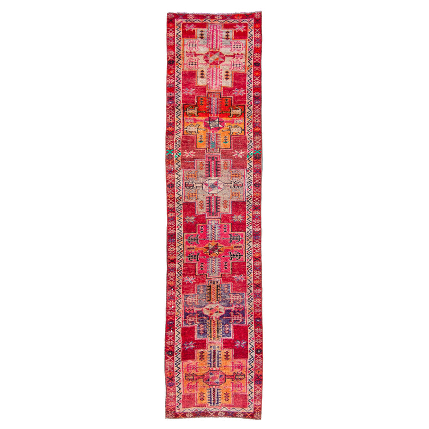 6180 Handwoven Vintage Rug 2'7x10'11