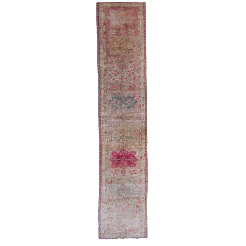 6184 Handwoven Vintage Rug 2'8x12'9