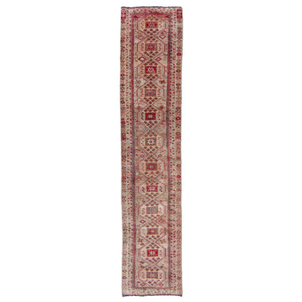 6190 Handwoven Vintage Rug 2'7x12'4