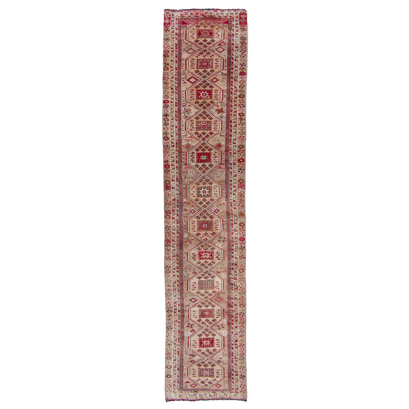6190 Handwoven Vintage Rug 2'7x12'4