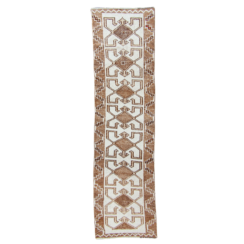 6197 Handwoven Vintage Rug 3x11’2
