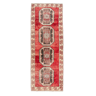 6207 Handwoven Vintage Rug 3'9x10'4
