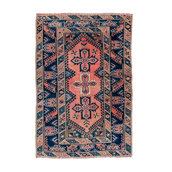 6244 Handwoven Vintage Rug 4'3x6'3