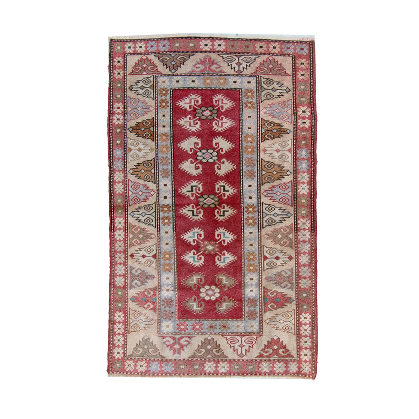 6287 Handwoven Vintage Rug 3'2x5'1