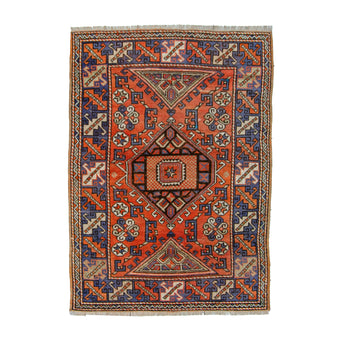 6313 Handwoven Vintage Rug 4x5'10